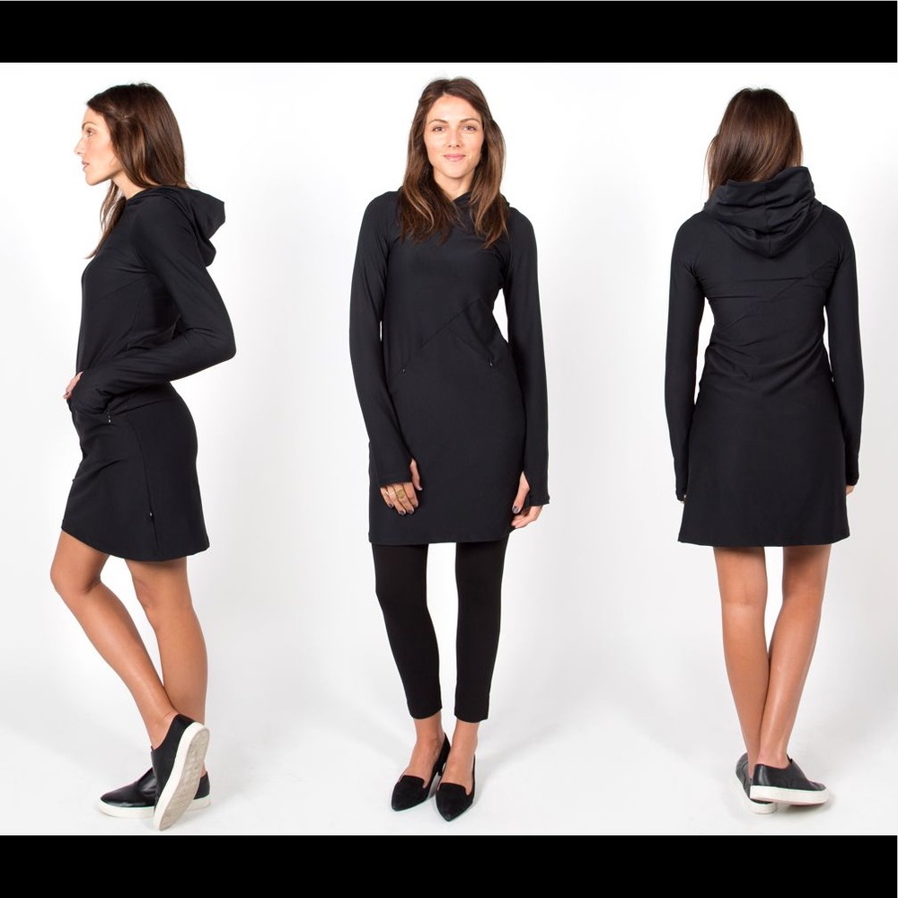 Betabrand Red Eye Travel Dress